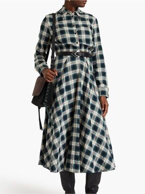 Maje Cotton Check Skirt Set